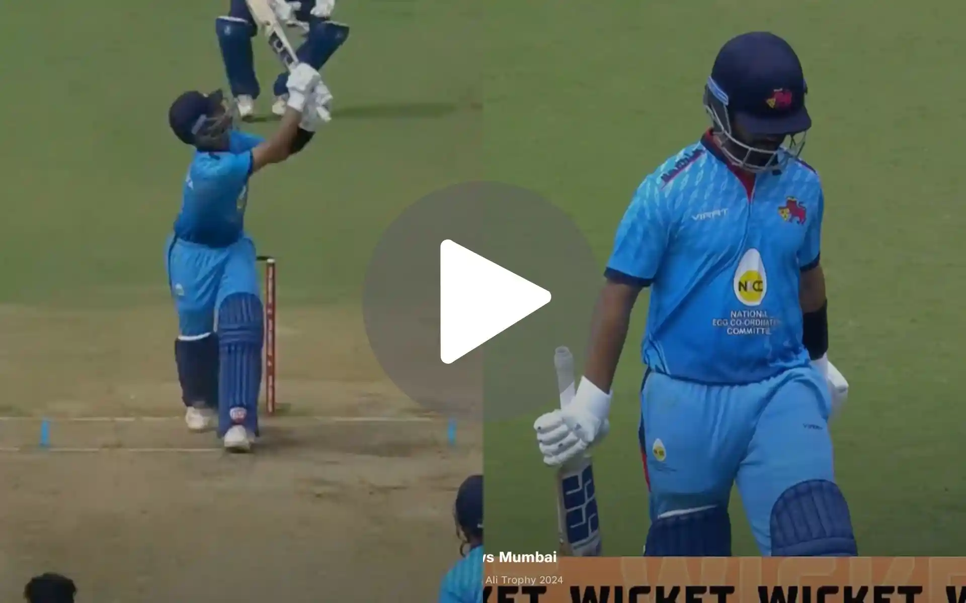 [Watch] Ajinkya Rahane Heartbroken As He Gets Out For 98 In Mumbai vs Baroda SMAT Semis